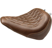 Load image into Gallery viewer, Mustang Harley Breakout Wide Tripper Solo Seat Diamond Stitch - Brown Mustang Motorcycle