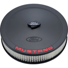 Load image into Gallery viewer, Ford Racing Air Cleaner Kit - Black Crinkle Finish w/ Red Mustang Emblem Ford Racing