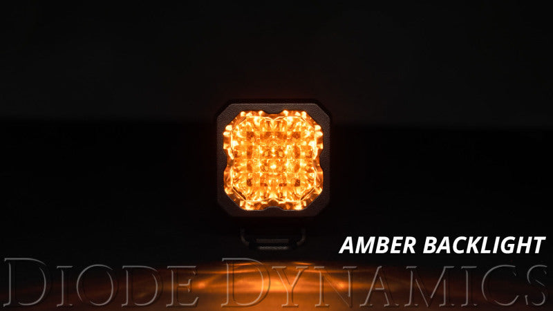 Diode Dynamics Stage Series C1 LED Pod Pro - Yellow Wide Standard ABL (Pair) Diode Dynamics