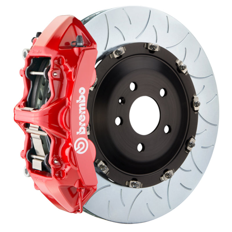 Brembo 08-13 BMW M3/11-12 1M Front GT BBK 6 Piston Cast 380x34 2pc Rotor Slotted Type3-Red Brembo