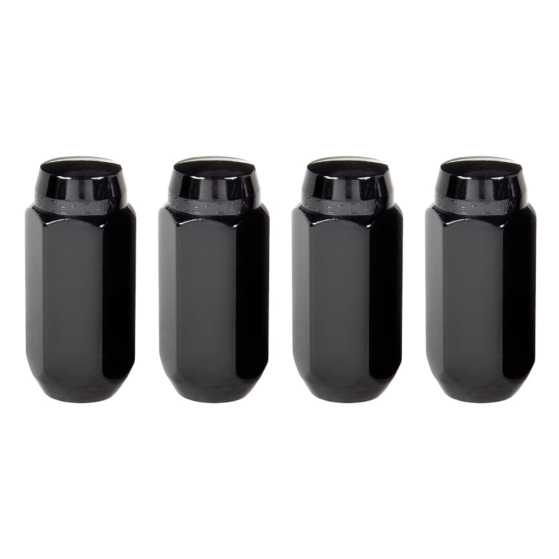 McGard Hex Lug Nut (Cone Seat) M14X1.5 / 22mm Hex / 1.945in. Length (4-Pack) - Black McGard