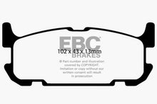 Load image into Gallery viewer, EBC 04-05 Mazda Miata MX5 1.8 (Sports Suspension) Yellowstuff Rear Brake Pads-Brake Pads - Performance-EBC
