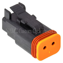 Load image into Gallery viewer, NAMZ Deutsch DT Series 2-Wire Plug &amp; Wedgelock - Black (Repl. HD 72112-94BK) NAMZ