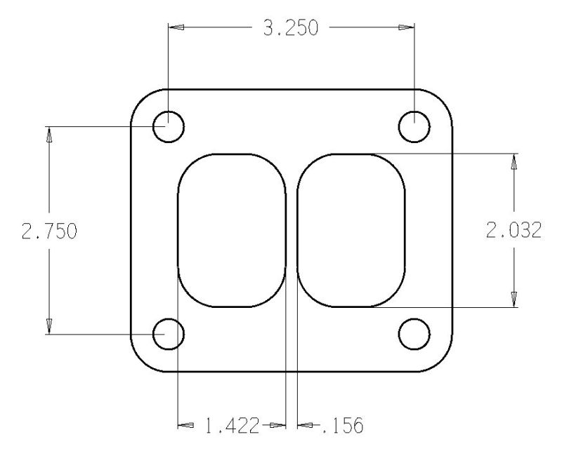 Cometic Turbo FLG T-Series Exhaust Inlet .010in Exhaust Gasket Cometic Gasket