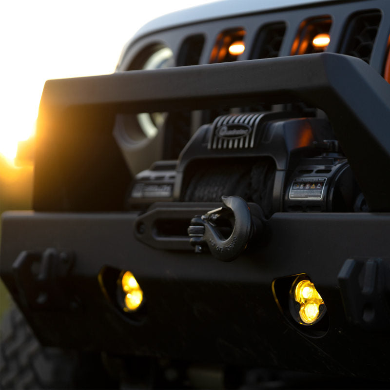 KC HiLiTES FLEX ERA 3 Dual Mode SAE Fog Lights - 2-Light Master Kit for Jeep Aftermarket Bumpers-Light Bars & Cubes-KC HiLiTES