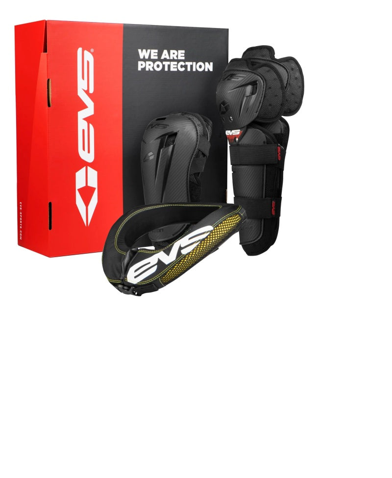 EVS Slam Combo(Option Knee/ Option Elbow/ R2 Collar) Black - Mini EVS