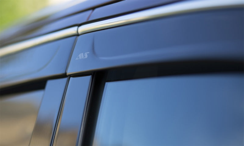 AVS 18-22 Honda Accord Ventvisor Low Profile Window Deflectors 4pc - Smoke w/Chrome Trim-Wind Deflectors-AVS