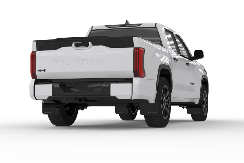 Rally Armor 2022+ Toyota Tundra Black UR Mud Flap w/ Red Logo-Mud Flaps-Rally Armor