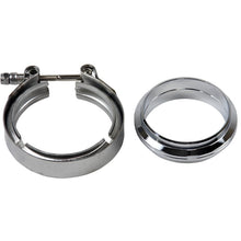 Load image into Gallery viewer, Granatelli 3.0in V-Band Mild Steel Flat Flanges w/Clamp Granatelli Motor Sports