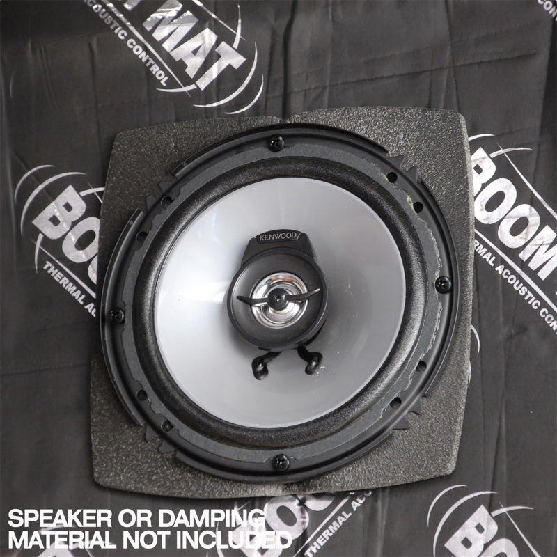 DEI Speaker Baffles 5.25in Round 6.5in Wide 6.5 Height 2.5in Deep Pair - Black Ops Auto Works