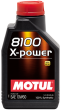 Load image into Gallery viewer, Motul 1L Synthetic Engine Oil 8100 10W60 X-Power - ACEA A3/B4 Motul