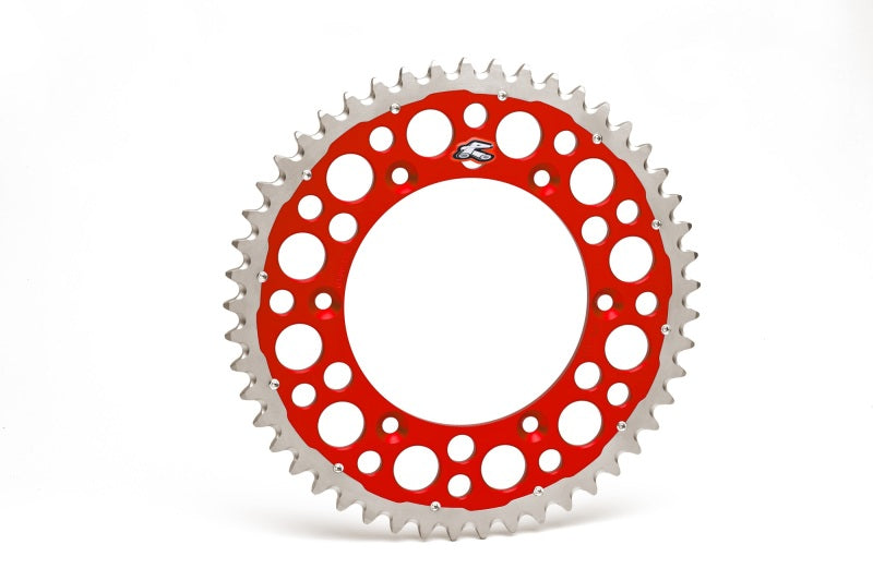 Renthal 92-24 Honda CR125R/250R/500R/ CRF250R/X/450R/RWE/RX Rear Twinring - Red 520-49P Teeth - Black Ops Auto Works