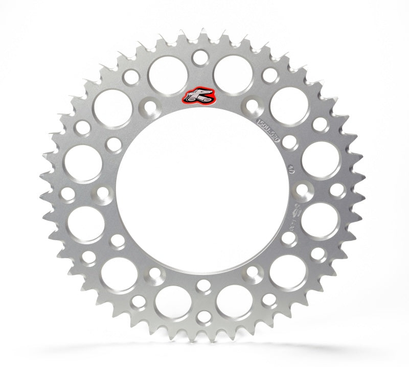 Renthal 92-24 Honda CR125R/250R/500R/CRF250R/X/450R/RWE/RX Rr Grooved Sprocket - Sil 520-49P Teeth - Black Ops Auto Works