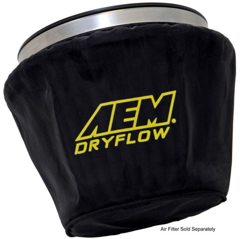 AEM Air Filter Wrap Black 7.5in Length x 5in Width x 5in Height AEM Induction