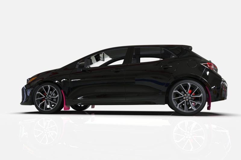 Rally Armor 18-23 Subaru XV Crosstrek Pink Mud Flap BCE Logo-Mud Flaps-Rally Armor