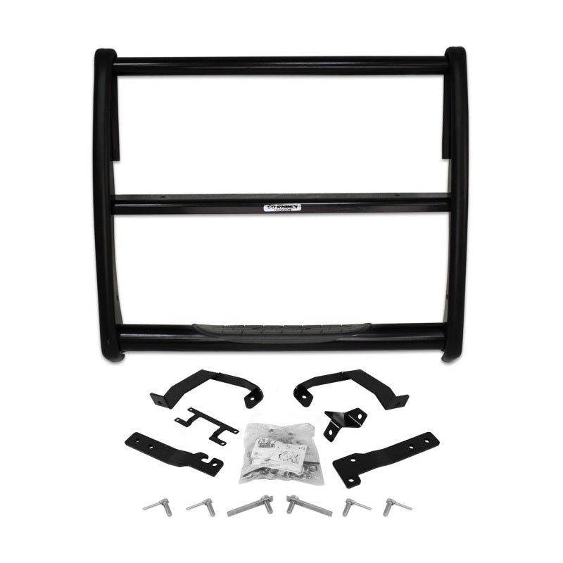 Go Rhino 17-19 Ford F-250/F-350 Super Duty 3000 Series StepGuard - Black (Center Grille Guard Only)-Grille Guards-Go Rhino