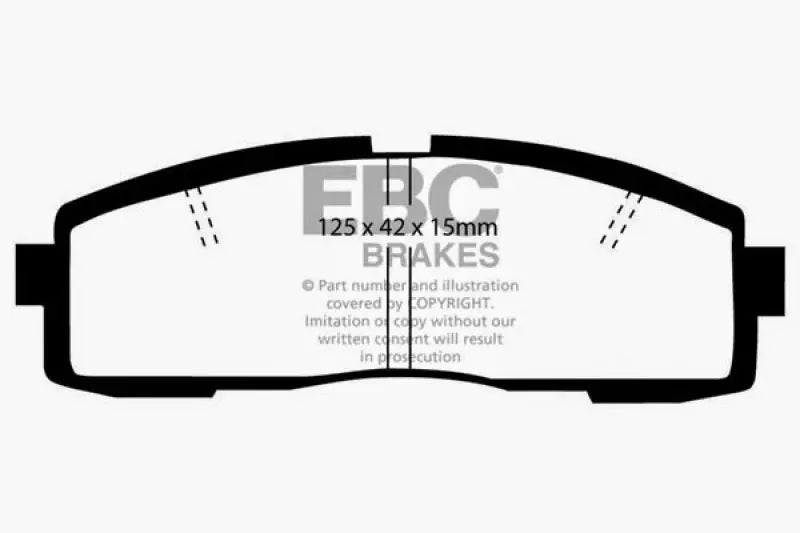 EBC 86-92 Toyota Supra 2.8 Redstuff Rear Brake Pads EBC
