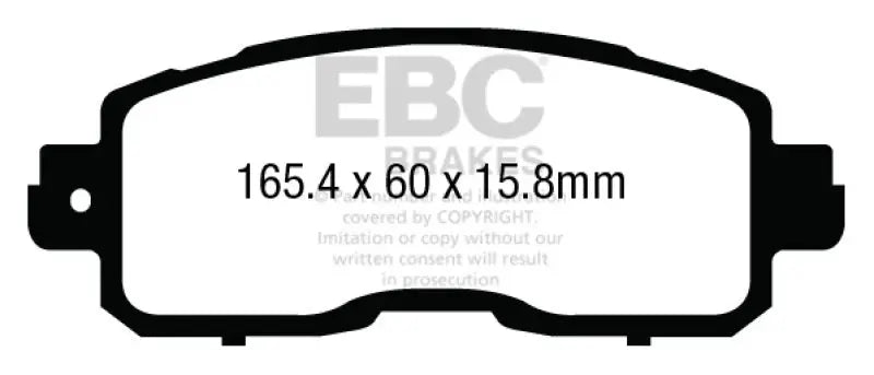 EBC 13+ Nissan Altima 2.5 (L33) Sedan Greenstuff Front Brake Pads EBC