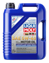 Load image into Gallery viewer, LIQUI MOLY 5L Leichtlauf (Low Friction) High Tech Motor Oil SAE 5W40 LIQUI MOLY
