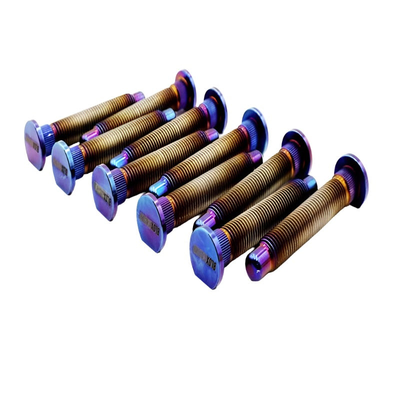 BLOX Racing Titanium Extended Wheel Studs M12X1.5mm 10Pcs Honda Fitment - Burnt-Wheel Studs-BLOX Racing