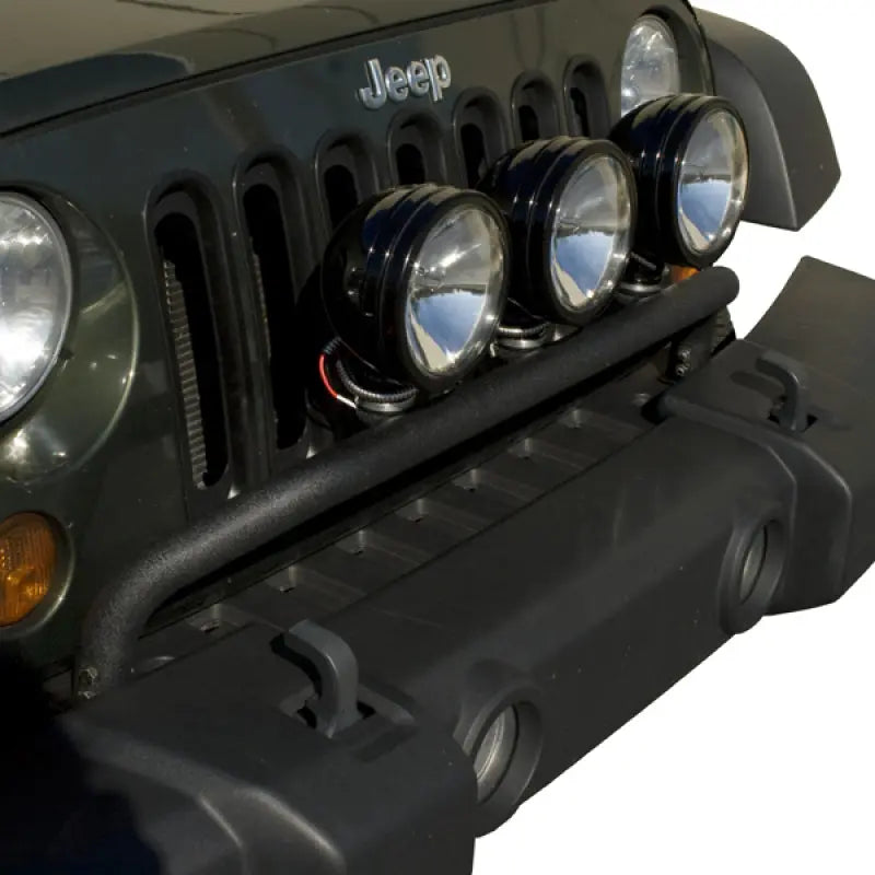 Rugged Ridge 07-18 Jeep Wrangler JK Textured Black Bumper Mounted Light Bar Rugged Ridge