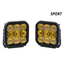 Load image into Gallery viewer, Diode Dynamics SS5 LED Pod Sport - Yellow Combo (Pair)-Light Accessories and Wiring-Diode Dynamics-691025934922-