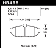 Load image into Gallery viewer, Hawk 05-14 Ford Mustang Rear ER-1 Brake Pad Set Hawk Performance