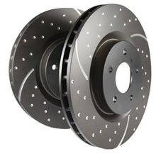 Load image into Gallery viewer, EBC 09-14 Mini Hardtop 1.6 Turbo J.C Works GD Sport Rear Rotors-Brake Rotors - Slot &amp; Drilled-EBC