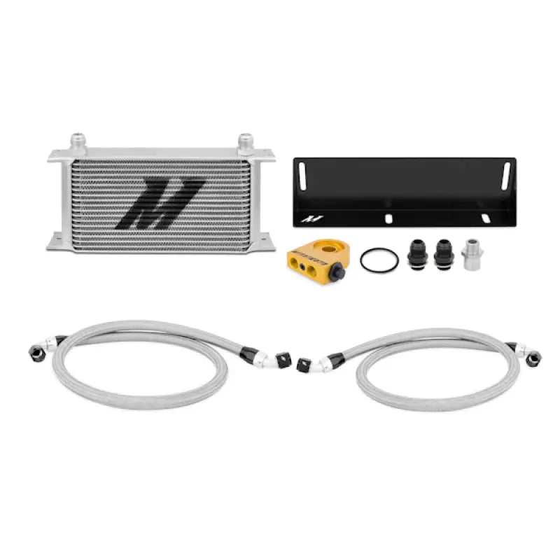 Mishimoto 79-93 Ford Mustang 5.0L Thermostatic Oil Cooler Kit - Silver Mishimoto
