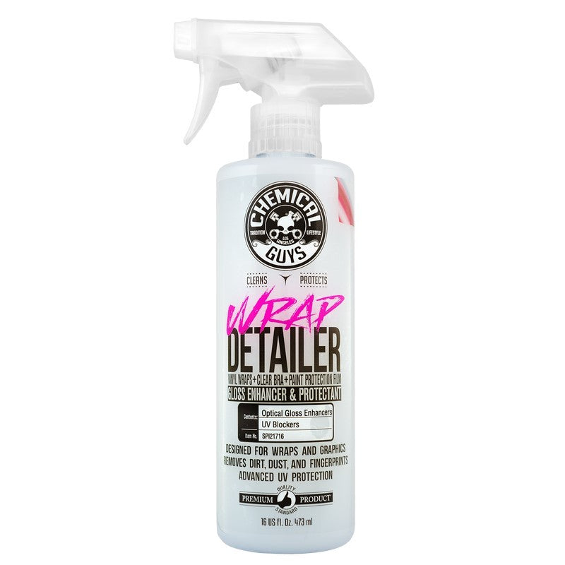 Chemical Guys Wrap Detailer Gloss Enhancer & Protectant for Vinyl Wraps - 16oz Chemical Guys