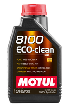 Load image into Gallery viewer, Motul 1L Synthetic Engine Oil 8100 Eco-Clean 0W30 12X1L - C2/API SM/ST.JLR 03.5007 - 1L - Black Ops Auto Works