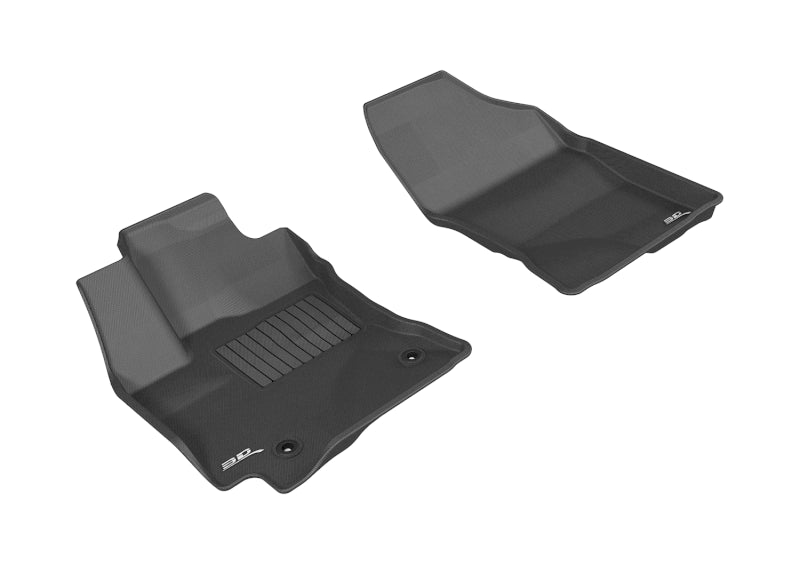 3D MAXpider 2014-2019 Toyota Corolla Kagu 1st Row Floormat - Black-Floor Mats - Rubber-3D MAXpider