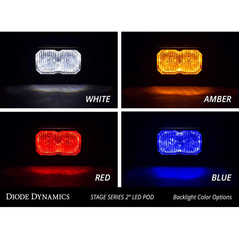 Diode Dynamics Stage Series 2 In LED Pod Sport - White Combo Standard ABL (Pair)-Light Accessories and Wiring-Diode Dynamics-691026125657-