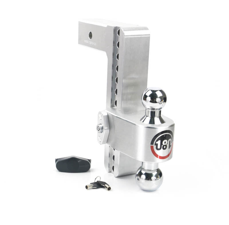 Weigh Safe 180 Hitch 10in Drop Hitch & 2.5in Shank (10K/18.5K GTWR) - Aluminum-Hitch Ball Mounts-Weigh Safe