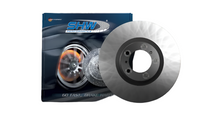 Load image into Gallery viewer, SHW 17-20 Porsche Panamera 4 w/Black Caliper w/o Ceramics Left Frt Smooth MB Brake Rotor (971615301) SHW Performance