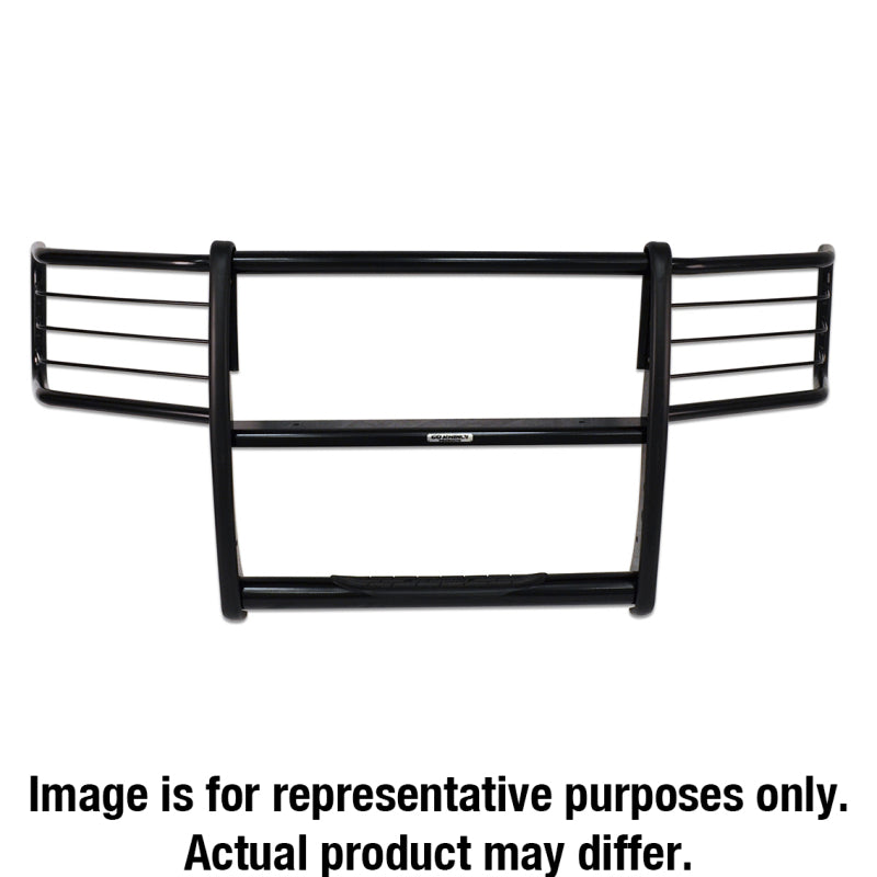 Go Rhino 08-10 Ford F-250/350 Super Duty 3000 Series StepGuard Center Grille + Brush Guards - Blk Go Rhino