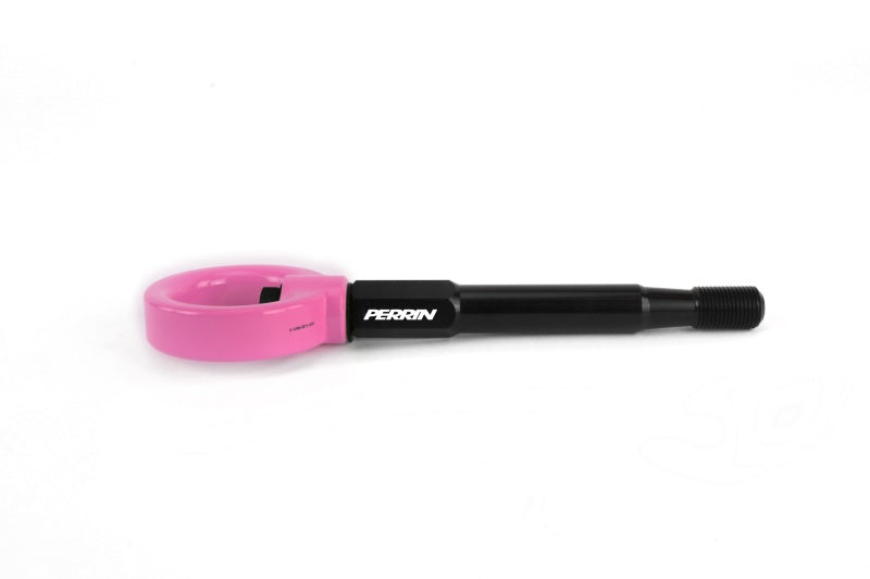 Perrin 2022 Subaru WRX / 18-21 Crosstrek Tow Hook Kit (Rear) - Hyper Pink Perrin Performance