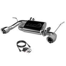Load image into Gallery viewer, QTP 07-18 Jeep Wrangler 3.6L/3.8L 304SS Screamer Axle Back Exhaust w/4in Tips QTP