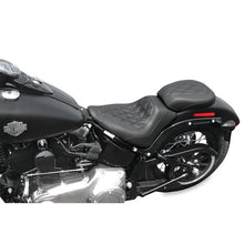 Load image into Gallery viewer, Mustang 11-13 Harley Blackline, 12-17 Slim,Slim S Wide Tripper Solo Seat Diamond Stitch - Black Mustang Motorcycle
