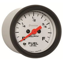 Load image into Gallery viewer, Autometer Phantom 52mm Full Sweep Electronic Fuel Level Programmable Empty-Full Range AutoMeter