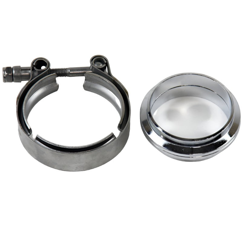 Granatelli 2.5in Flat Flanges w/V-Band Clamp Granatelli Motor Sports