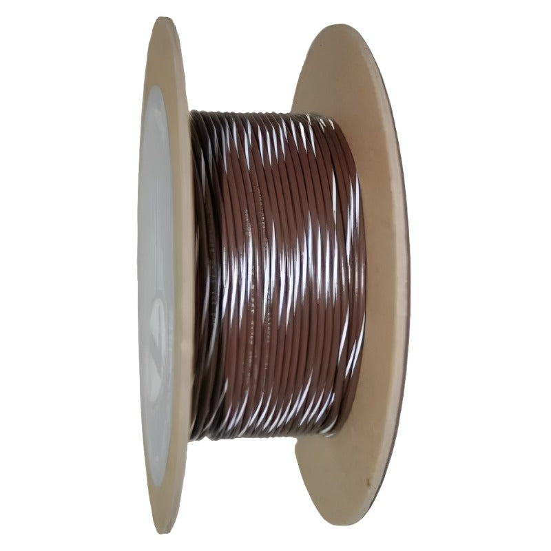 NAMZ OEM Color Primary Wire 100ft. Spool 18g - Brown/White Stripe NAMZ