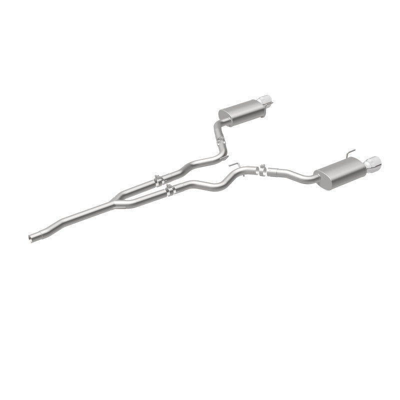 MagnaFlow Cat Back, SS, 2.5in, Street, Dual Split Polished 4.5in Tips 2015 Ford Mustang Ecoboost Magnaflow