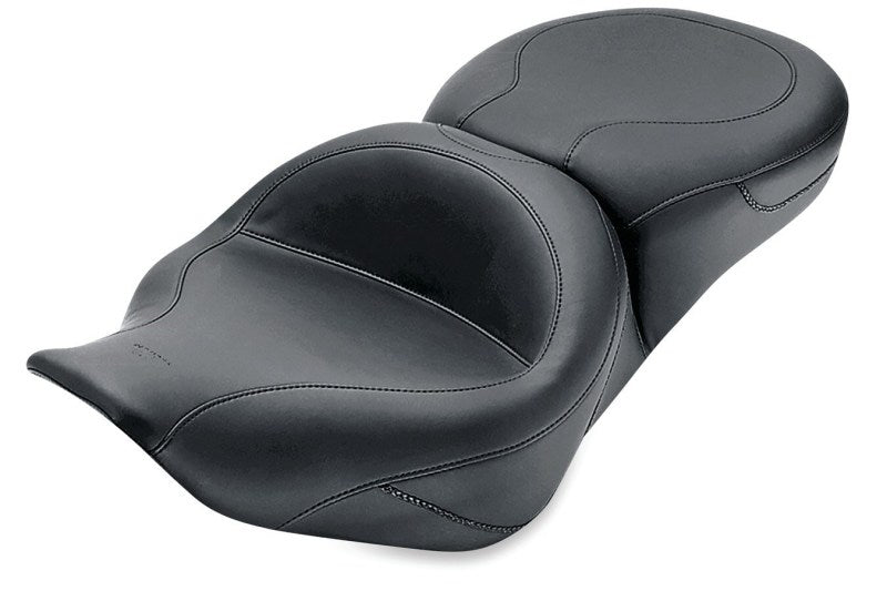 Mustang 97-07 Harley Road King, 06-07 Street Glide, 00-05 Eagle Std Touring Pass Seat - Black Mustang Motorcycle