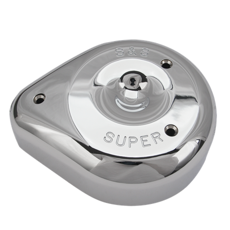 S&S Cycle Teardrop Chrome Air Cleaner Cover For S&S Super E/G Carbs S&S Cycle