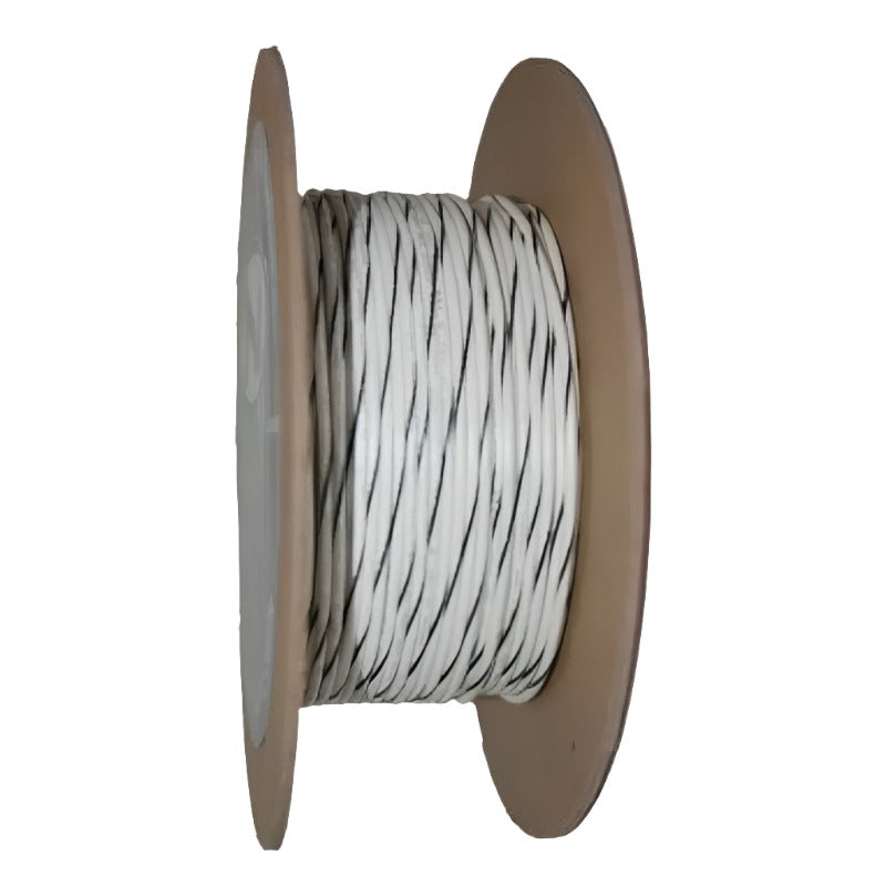 NAMZ OEM Color Primary Wire 100ft. Spool 18g - White/Black Stripe NAMZ