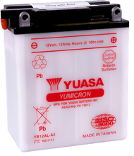 Load image into Gallery viewer, Yuasa YB12AL-A2 Yumicron 12 Volt Battery-Batteries-Yuasa Battery