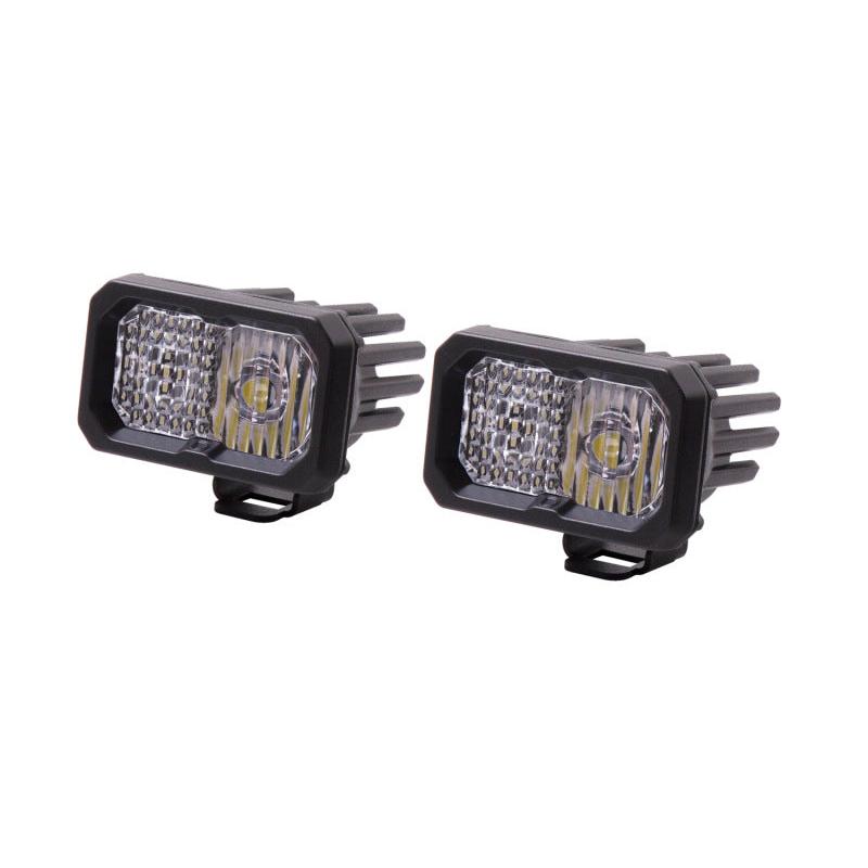 Diode Dynamics Stage Series 2 In LED Pod Sport - White Combo Standard ABL (Pair)-Light Accessories and Wiring-Diode Dynamics-691026125657-