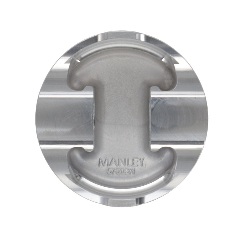 Manley Ford 4.6L/5.4L (3Valve) Flat Top Forged Aluminum 3.572in Bore 0cc Dome Piston Set Manley Performance