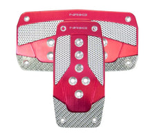 Load image into Gallery viewer, NRG Aluminum Sport Pedal A/T - Red w/Silver Carbon NRG